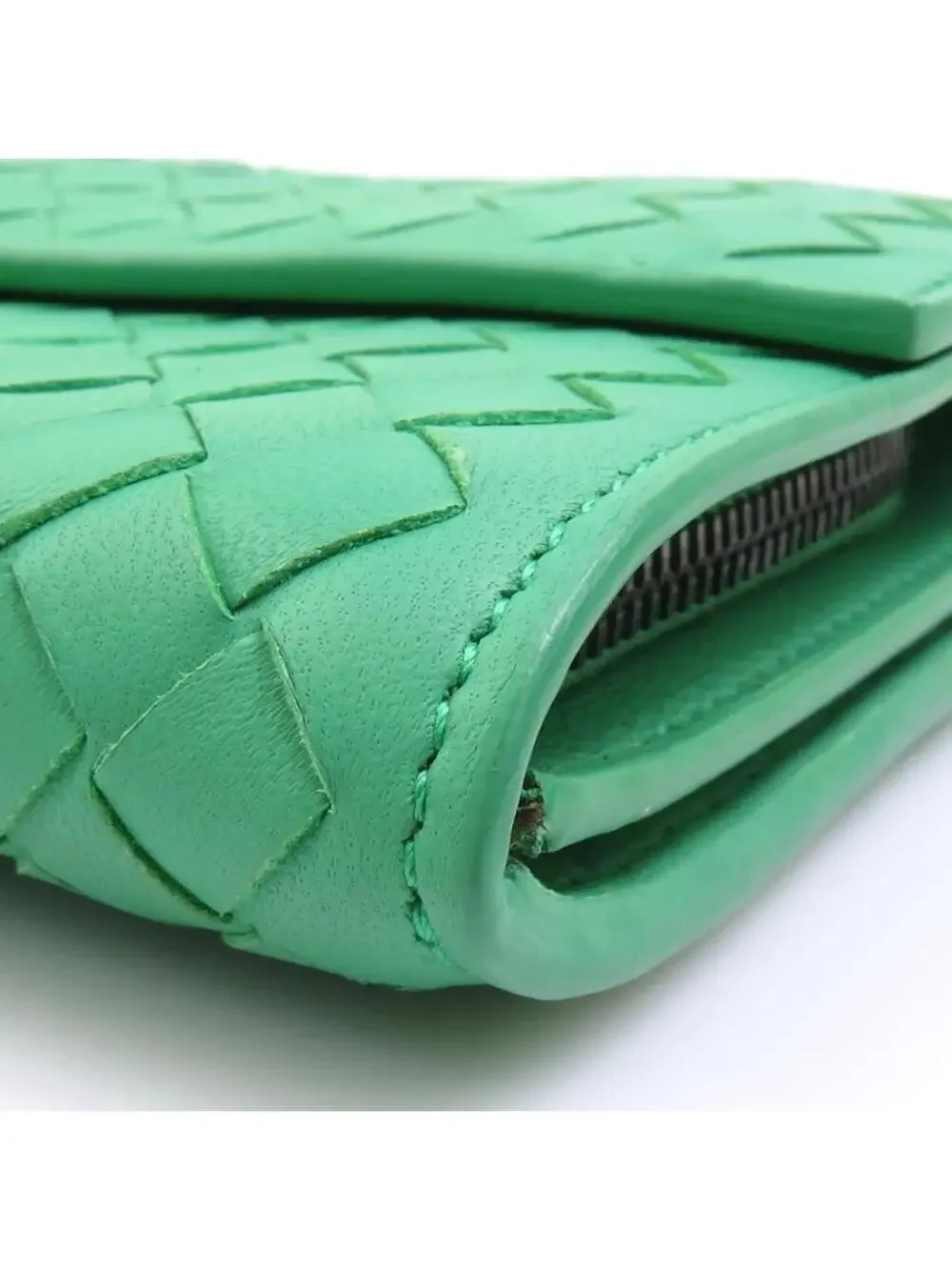 Auth Bottegaveneta Intrecciato Long #280392B30B